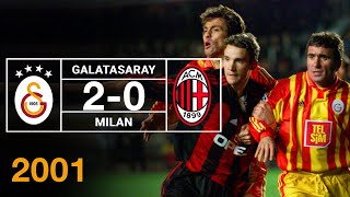 Nostalji Maçlar  Galatasaray 2  0 Milan  07032001 [upl. by Seuqramed457]