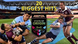 20 Biggest State Of Origin Hits Of All Time NRL  GGOA Clips 5 [upl. by Letnuahs]