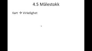 45 Målestokk  Kart til virkelighet [upl. by Ellenaj]