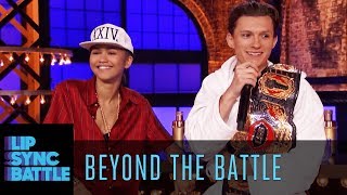 Zendaya amp Tom Holland Go Beyond the Battle  Lip Sync Battle [upl. by Vudimir443]