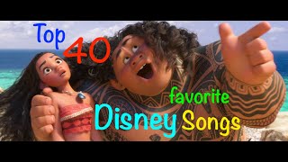 Top 40 Disney Songs [upl. by Ahsea]