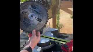 Changing the blade on my RYOBI 14 amp Miter saw [upl. by Acireed]