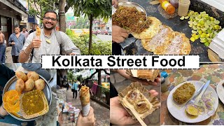 Kolkata Street food  Part 1   Kachori Baked Rasgulla Kathi roll and more [upl. by Porter599]