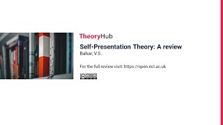 SelfRepresentation Theory [upl. by Eintrok]