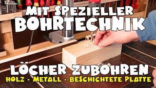 Spezielle Bohrtechnik Bohrlöcher einfach schließen  Löcher zubohren [upl. by Eniroc116]