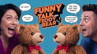 Funny talk with teddy bear [upl. by Casilde]