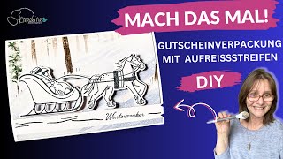 DIY Gutschein Verpackung Aufreißen und staunen 🤩 [upl. by Nnylyoj287]