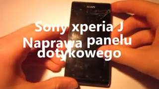 Wymiana panelu dotykowego xperia J poradnik [upl. by Hillier]