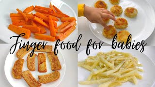 Finger food for babies  Baby led weaning recipes  Baby food [upl. by Wonacott]