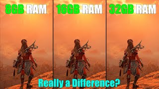 8GB RAM vs 16GB RAM vs 32GB RAM  7 Games Tested  any significant Difference [upl. by Eldred]