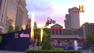 Evel Live Travis Pastrana Jumps the Caesars Palace Fountain  Indian Motorcycle [upl. by Priscella]