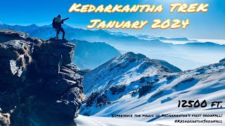 Kedarkantha Snow Trek  Best Winter Trek in 2024 Solo Adventure [upl. by December]