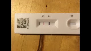 Positive Antigen lateral flow test for SARSCoV2 Omicron variant Timelapse [upl. by Notxed]