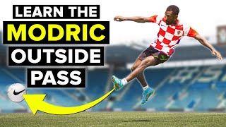 Learn to pass like Modric  trivela tutorial [upl. by Waltner]