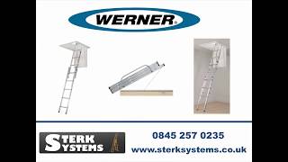 Werner 2 Section and 3 Section Loft Ladder  76 [upl. by Errick]