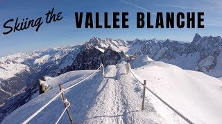 Skiing the Vallee Blanche  Chamonix MontBlanc France  February 2019 [upl. by Rae]