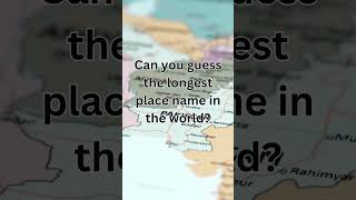 Longest Place Name in the World [upl. by Mirielle719]