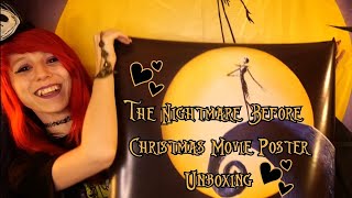 The Nightmare Before Christmas Movie Poster Unboxing [upl. by Nettie]