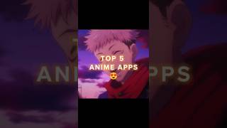 Top 5 Anime App 😍💗 Hindi anime download😋 shorts viralshort trending [upl. by Clemens]