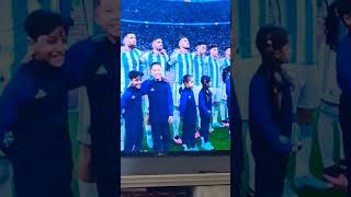 Argentina national anthem at world cup semi final [upl. by Annai835]