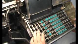 Linotype Setzmaschine [upl. by Nehtanoj]