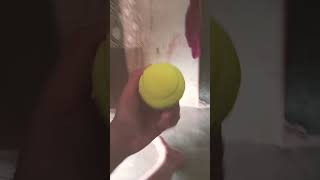 Tennis ball swing sixit L leatherballcricket ipl iplcricket tennis [upl. by Norak350]