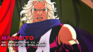 Magneto XMen ‘97 Scene pack for Edits  4K no CC  no bg audio [upl. by Ayekan]