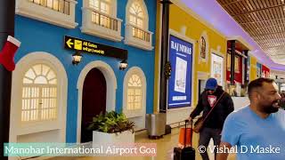 Manohar International Airport GOX  Goa Tour [upl. by Nelleh]