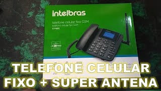 Telefone fixo mais Celular num só Intelbras CFA4211 Unboxing e review [upl. by Ahseiym931]