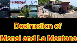 4k Destruction of Monal Hotel Islamabad  Monal Destroyed [upl. by Eixid187]