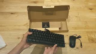 Snpurdiri 60 RGB Backlit Gaming Keyboard and Mouse  Unboxing and Use [upl. by Eidissac143]