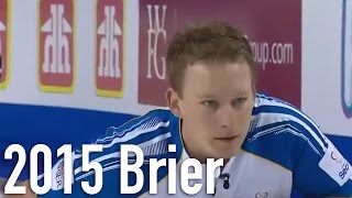 Cotter BC vs Laycock SK 2015 Tim Hortons Brier Draw 17 [upl. by Minsat]