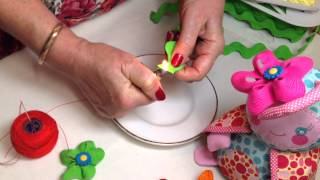 Ric Rac Flower Tutorial by MakeIt HD [upl. by Edea]