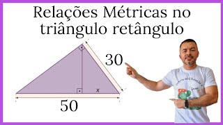 Relações métricas no triângulo retângulo exercícios [upl. by Lustig]