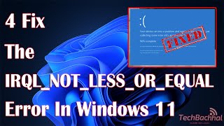 How to fix the IRQL NOT LESS OR EQUAL error in Windows 11 [upl. by Mmada]