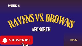 WEEK 8 RAVENS VS BROWNS [upl. by Phip]