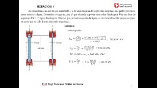 resolução exercícios Flambagem [upl. by Aikahc]