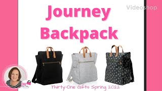 Journey Backpack  ThirtyOne Gifts Spring 2022  Independent Director Amy Pinkston [upl. by Notsej]