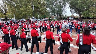 NC State Marching Band  Drumline 1 at Murphy Center before Football Game 11022024 [upl. by Anamor]