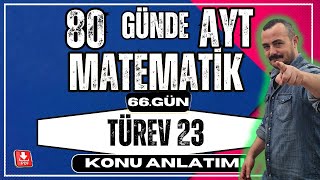 🟥 TÜREV 23 ✅ Maksimum Minimum Problemleri  80 Günde AYT Matematik  AYT Matematik Kampı [upl. by Ainwat]