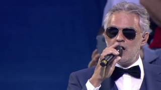 Andrea Bocelli UEFA Champions League final opening ceremony 2016 [upl. by Derwood]