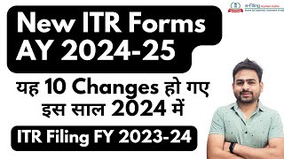 New ITR Forms For AY 202425 Issued  Income Tax Filing 202425  ITR 202425 Start Date [upl. by Anahsohs149]