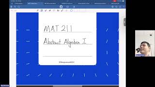 【Abstract Algebra Lecture 1】Sets  MAT211 Nge Kie Seng 20240919 [upl. by Ezana]