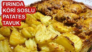 ÇOK PRATİK  Fırında Köri Soslu Tavuk Patates Nasıl Yapılır [upl. by Nnoryt719]