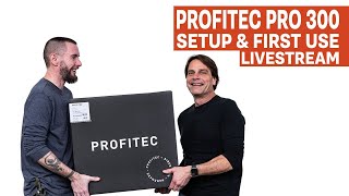 Profitec Pro 300  Unboxing Startup amp First Use Livestream [upl. by Cirdor663]