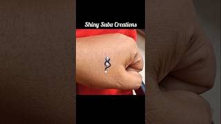 Simple Eye Liner Bindi And Tattoo Designs By Shiny Suba Creations bindi pottu eyelinertattoo art [upl. by Nalym]