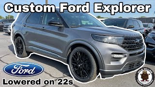 2022 Ford Explorer XLT Covert Edition CUSTOM Lowered on 22s [upl. by Greyson]