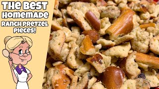 The Best Homemade Ranch Seasoned Pretzels Pieces Quick amp Easy Recipe [upl. by Gaddi]