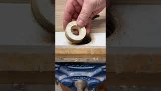 Woodworking tips  How to cut a Wooden Ring [upl. by Aibos]