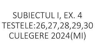 Exerciții de sinteză pentru bacS I ex 4 2627282930clasa 10 [upl. by Toft]